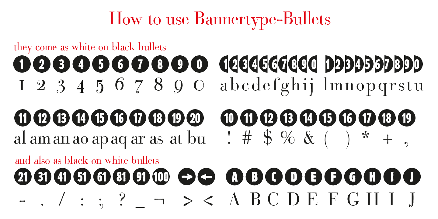 Font Bullets
